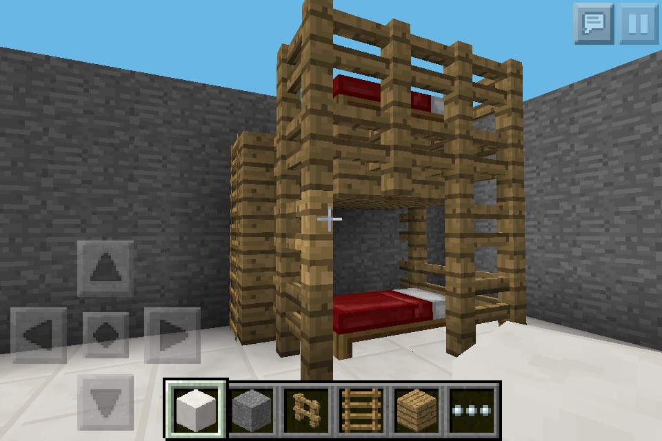 Bunk Beds Iv Minecraft Furniture, How To Make A Bunk Bed In Minecraft Pe